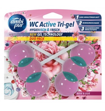 AMBI PUR gel WC blocks Rose&Lily 2x45 g