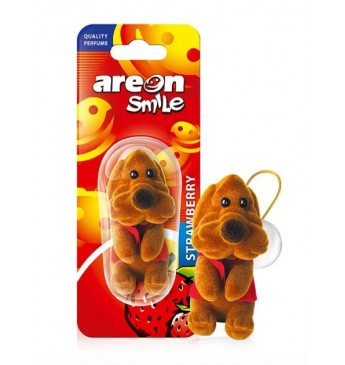 AREON Smile toy - Strawberry / Brown Dog