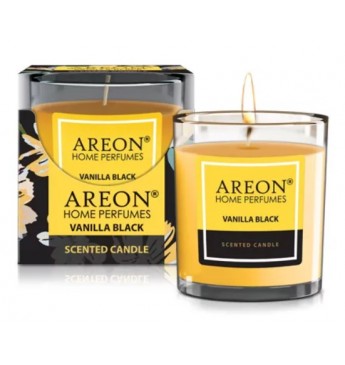 Lõhnaküünal Vanilla black, 120g (~25 h) │Areon