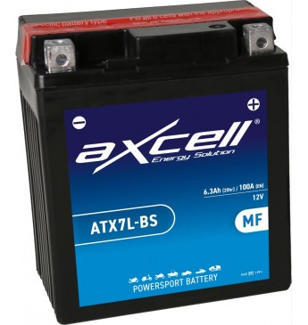 AXCELL MF BATTERY-ATX7L-BS, With Acid