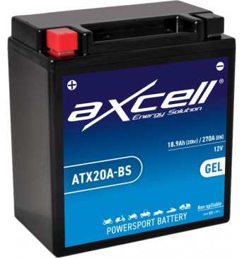AXCELL MF BATTERY-ATX20A-BS,With Acid