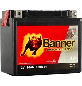 Aku Banner AGM 10Ah 160A Bike Bull 12V 150x87x131mm