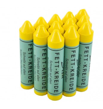 Marking chalk SISA, yelllow, 12pcs