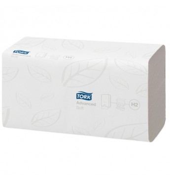 Tork Advanced Interfold hand towel, H2, 2 ply, 180 towels.