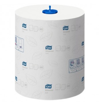 Tork Advanced hand towel rolls, H1, 2 ply, white, 150 m.